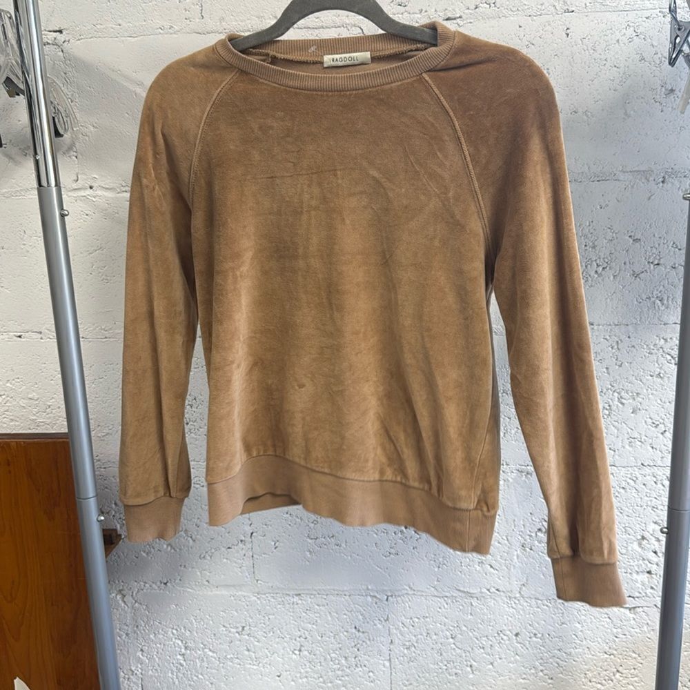 Rag Doll Velvet Long Sleeve Sweater - Size XS - Like New - Sinched Back